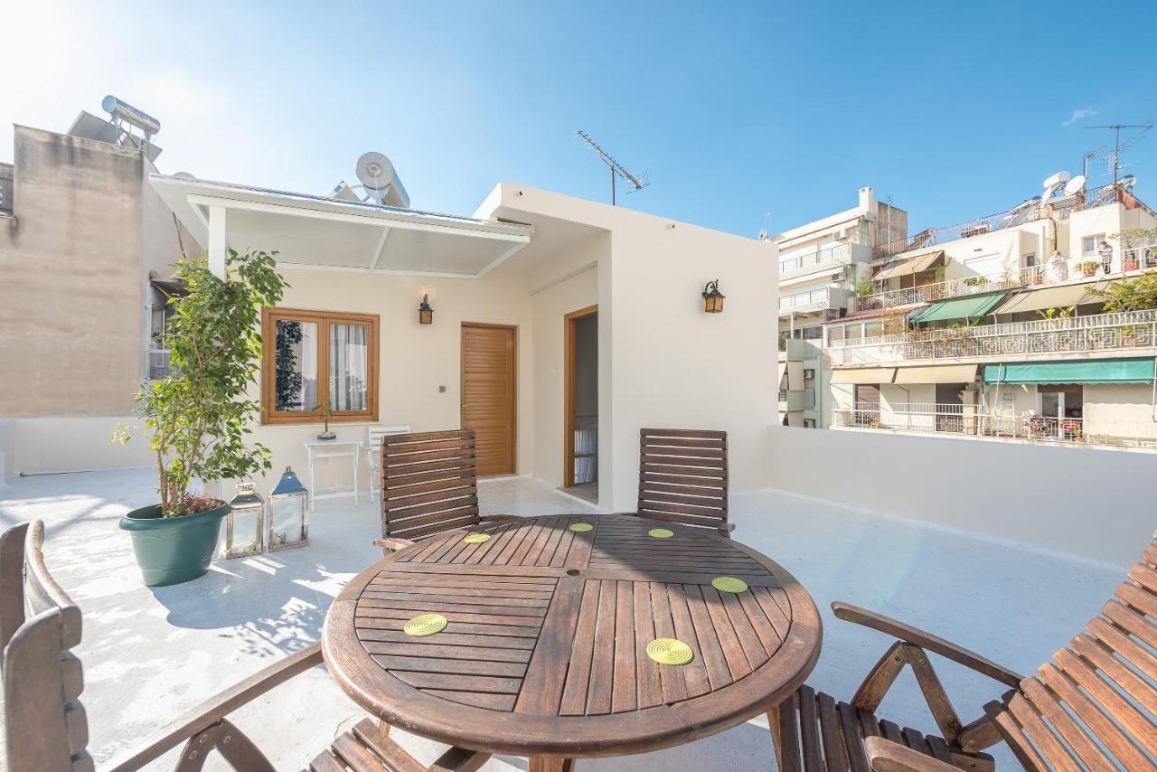 Blue Couple House Apartment Athens